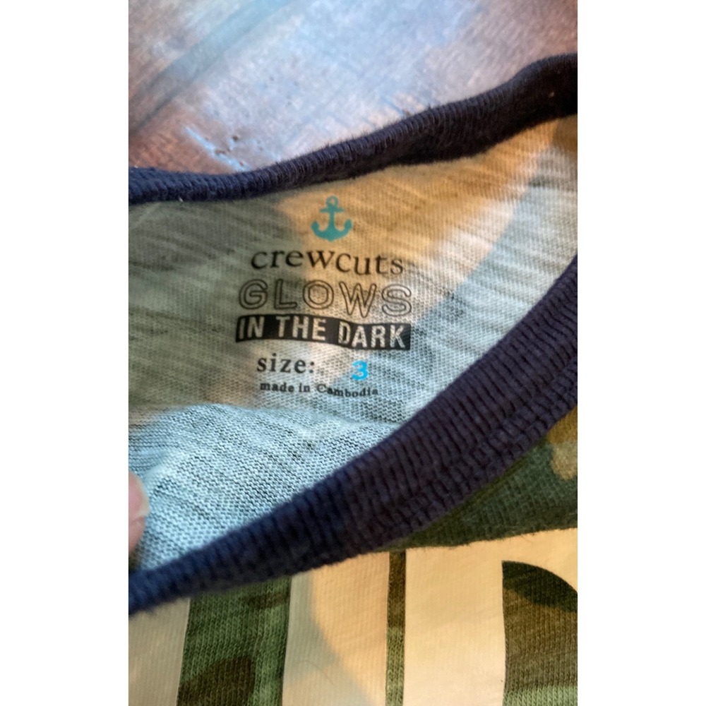 Crewcuts glow in the dark long sleeve shirt‎ dude camo - Picture 2 of 2
